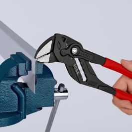 Knipex 86 01 300 Zangenschlüssel Tenaza Llave, Ajustable, Mango Rojo Plástico, 300mm, Ancho 17mm, Grosor Mandíbula 9.5mm