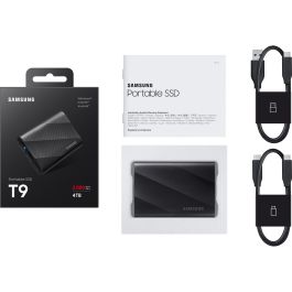 Samsung MU-PG4T0B Disco SSD Externo Portátil T9 4TB USB 3.2 Gen2 Tipo C 2000 MB/s Negro