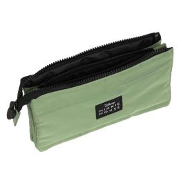 Safta Portatodo Triple Minnie Mouse 'Mint Shadow' Verde Militar 22x12x3 cm Taslon Acolchado para Niños +3 años