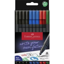 Rotulador Fibra Faber-Castell Grip Finepen 1516 Estuche De 10 (4 Col.) Precio: 4.58999948. SKU: B14HZ3ZAXL