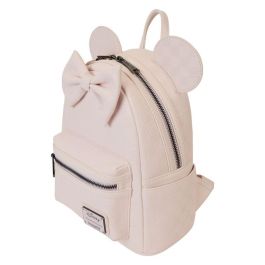 LOUNGEFLY Mochila Ear Evergreen Minnie Disney 22,8x26,6x11,4cm Piel Vegana