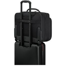 Wenger Legacy Black Series - Maleta con Ruedas para Portátil 15.6 pulgadas con Bolsillo para Tablet, Negra