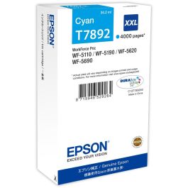 Epson T7892XXL - Cartucho de tinta original Cian de alta capacidad para WorkForce Pro WF-5110, WF-5190, WF-5620, WF-5690 Precio: 83.68999969. SKU: S8405703