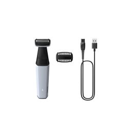 PHILIPS BG3007/01 Recortadora Corporal Serie 3000 – 40 min Autonomía – 1 Peine – Gris