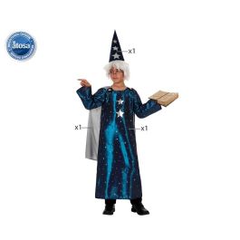 Disfraz Mago Infantil Azul para Niño 5-6 Años. Set de Fantasía con Túnica, Capa y Gorro de Poliéster. Ideal para Carnaval y Fiestas. Disfraz Mago Infantil Azul para Niño 5-6 Años. Set de Fantasía con Túnica, Capa y Gorro de Poliéster. Ideal para Carnaval y Fiestas.