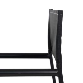 Silla Director Negro Aluminio-Textileno 56 X 53 X 84 cm