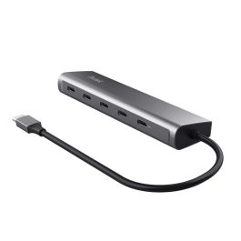Hub USB Trust 25136 Plateado 10 cm (1 unidad)