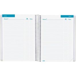 Finocam Libreta de Reuniones Docente Espiral 4º Tapas Personalizables con Papel Reciclado