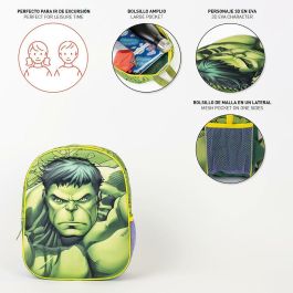 Mochila Escolar The Avengers Verde 25 x 31 x 10 cm