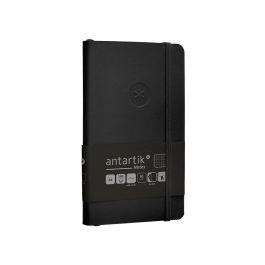 Antartik Cuaderno A6 Tapa Blanda Cuadriculado Negro 100 Hojas 80 gr FSC