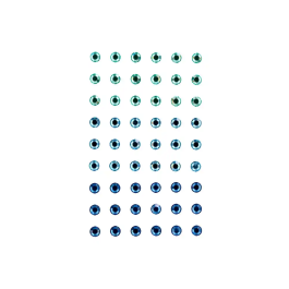 Imaginovo Pegatinas Gemas Verdes y Azules Brillantes con Relieve para Todas Superficies 190x105 mm