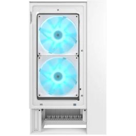 COUGAR OmnyX Midi Tower PC ATX ARGB Blanco - Caja de ordenador con ventana lateral para gaming y gestión de cables