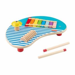 Fisher-Price HXT91 Mesa Musical de Madera con Instrumentos de Percusión