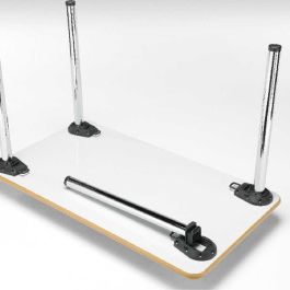 MANART Art.253R Pata Plegable de Mesa TILDA, Ø50mm, Altura 710mm Regulable +/-20mm, Acabado Cromado en Hierro