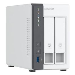 Qnap Servidor Nas K Ts - 216 gr+2Xmn10Ada600S 2, ARM Quad-Core 2 GHz, 4 GB RAM, 2 Bahías, SATA 6Gb/s