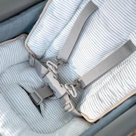 Ingenuity ING0074451168695 - Trona Evolutiva 7 en 1 Hamaca, Asiento Elevador, Silla Bebé hasta 5 años con Posicionador - Chambray