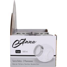 Tarro de vidrio Anna 1500 ml con 2 posiciones (12 Unidades) Tarro de vidrio Anna 1500 ml con 2 posiciones (12 Unidades)