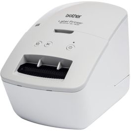 Brother QL-600G Impresora de Etiquetas Térmica Directa, 71mm/s, 300x600 DPI, Inalámbrica y Alámbrica, Gris/Blanco