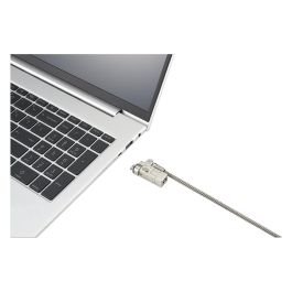 Kensington NanoSaver 2.0 EQ Candado Fino Con Llave Para Portátiles, 1,83 M, Acero Inoxidable, Plata