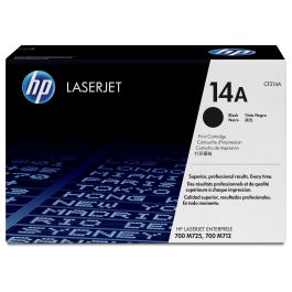 HP Cartucho de Tóner Original CF214A Negro LaserJet 14A para Impresoras LaserJet Enterprise M712 M725 - 10000 Páginas Precio: 257.94999978. SKU: S8409758