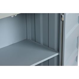 DKD Home Decor Estantería Vintage Contenedor Azul Celeste 44 x 168.5 x 87 cm Metal y MDF con 2 Puertas