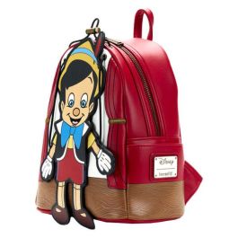 Loungefly Mochila Pinocho Disney 26cm Piel Vegana Detalles Aplicados y Bordados