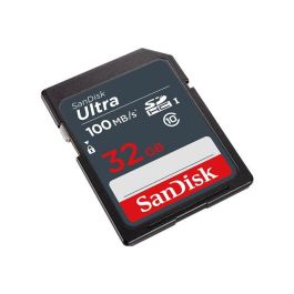 Sandisk Tarjeta de Memoria Secure Digital SDHC Ultra 32GB UHS-I U1 Clase 10 90MB/s Resistente a Golpes y Agua