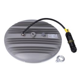 Edm Campana LED 100W 6400K 10000lm Ø26x4.5cm IP65 Luz Fría Aluminio