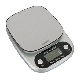 Basic Home Báscula Digital de Cocina 10 kg - Plataforma 21.5x15.5x3 cm (12 Unidades)