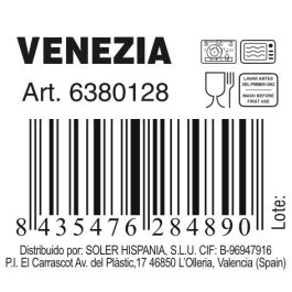 Plato Venezia de vidrio Ø 28 x 2 cm - Inde (6 Unidades) Plato Venezia de vidrio Ø 28 x 2 cm - Inde (6 Unidades)