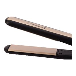 Remington Plancha de Pelo Sleek&Curl S6500 Cerámica Digital Calentamiento Rápido Liso Rizos Negro Dorado
