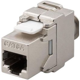 MicroConnect KEYSTONE-10 Módulo Keystone RJ45 a IDC CAT6a STP Apantallado, Conexión de Red de Alto Rendimiento Profesional