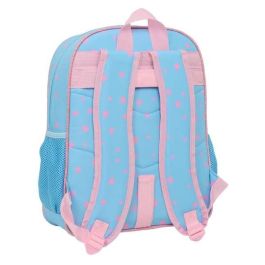 Safta Mochila Junior Adapt.Carro Stitch "Happy" 32x38x12 Cm