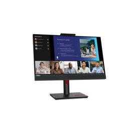 Lenovo T24v-30 Monitor 23.8" FHD IPS 75Hz 4ms con Webcam y Altavoces - HDMI, DP, VGA, USB - Negro