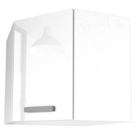 Unidad de cocina de esquina alta START L 58 cm - Blanco brillante