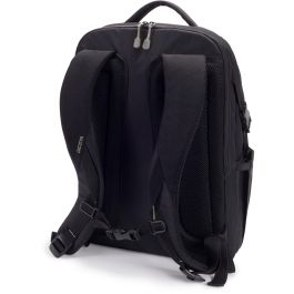DICOTA Backpack Eco Mochila 15.6 pulgadas con bolsa extraíble y cubierta para la lluvia, Negro