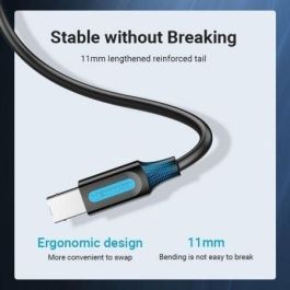 Vention COQBG Cable USB 2.0 para Impresora USB-A Macho a USB-B Macho 480 Mbps 1.5 metros Negro