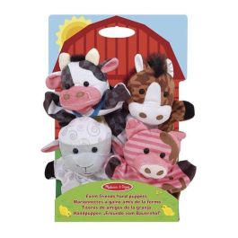 Peluche marioneta amigos de la granja melissa & doug set 4 piezas 36x6x24 cm - modelos surtidos