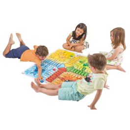 Juego parchis gigante suelo 100x100 cm