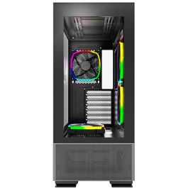 Montech SKY TWO TG Black Midi Tower PC Negro con Ventana Lateral para Gaming ATX, micro ATX, Mini-ITX, hasta 40cm GPU