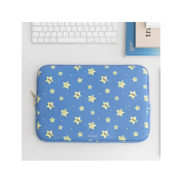 Mr.Wonderful Funda para Portátil 14' Estrellas, Wondee, Universal, Acolchada, 250x30x360 mm, Protección Antigolpes