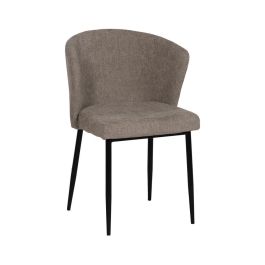 Silla Taupe Tejido-Metal Contract 52,50 X 55 X 80 cm