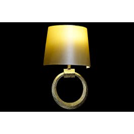 DKD Home Decor Lámpara Aplique Moderno Dorado de Aluminio con Plafón de Poliéster, para bombilla E27, 50W, 220V, Medidas 60x36x16 cm DKD Home Decor Lámpara Aplique Moderno Dorado de Aluminio con Plafón de Poliéster, para bombilla E27, 50W, 220V, Medidas 60x36x16 cm
