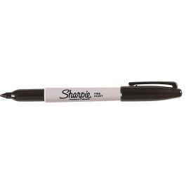 Rotulador Sharpie Permanente Punta Fina Negro 12 unidades