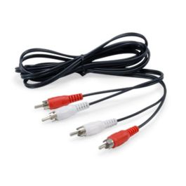Equip 147094 Cable 2X RCA Macho Macho 2.5 Metros Chapado en Oro Negro Precio: 4.88999962. SKU: B13R6EGWSP