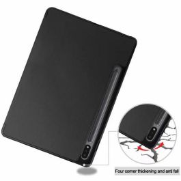 eSTUFF Funda Folio Houston para Samsung Galaxy Tab S7 FE Negra - Ultradelgada con Soporte y Auto Encendido/Apagado