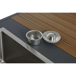 Mueble de cocina Home ESPRIT Gris Natural 127 x 100 x 90 cm 127 x 100 x 95 cm Mueble de cocina Home ESPRIT Gris Natural 127 x 100 x 90 cm 127 x 100 x 95 cm