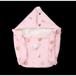 Muñecas Arias Muñeca 30 cm Natal Rosa C/Portabebe Cuerpo Vinyl Niña