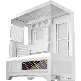 Mars Gaming Caja Ordenador MCLCDX ATX Semitorre Blanco Cristal Templado LCD