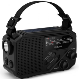 Radio Portátil Philips TAR1609/ Negra